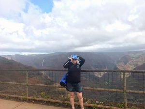 Photo of Nicole Mathers At Waimea Canyon on Kauai in Hawaii.