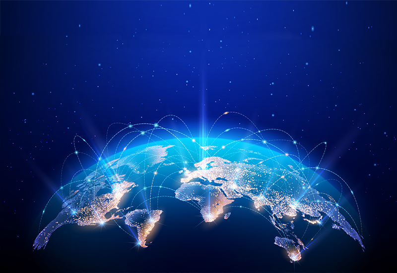 Future proofing A graphic of part of the earth at night