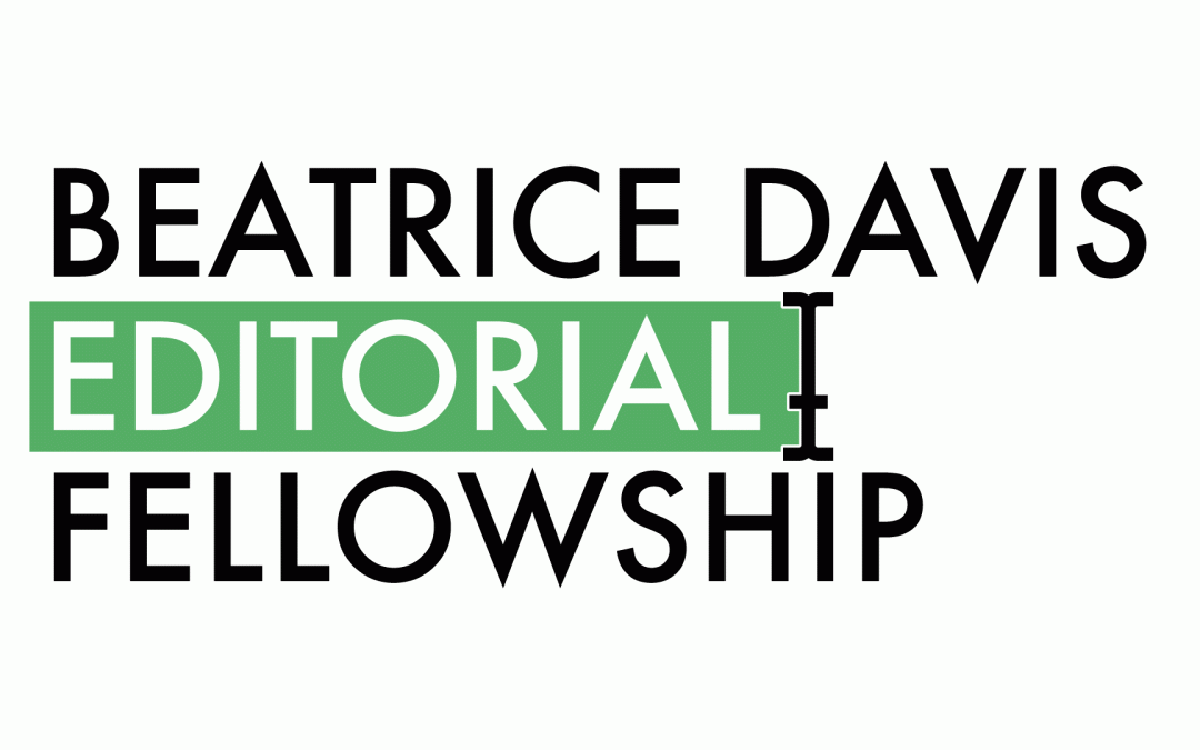 Applications for the 2023 Beatrice Davis Editorial Fellowship close on 15 November