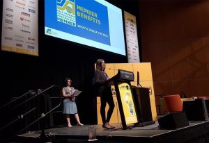 Membership Director Vanaja Thomas at the Self Storage Association 2019 Cairns conference