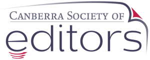Canberra Society of Editors logo