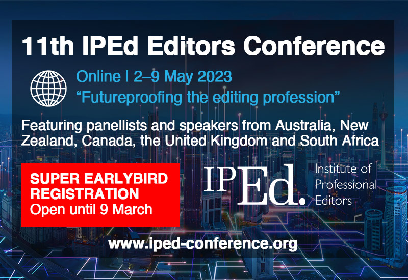 IPEd Editors Conference workshops confirmed – capped at 30 spots each