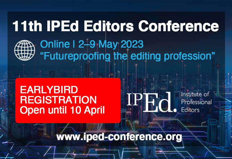 11th IPEd conference flyer – earlybird registrations open until 10 April 2023