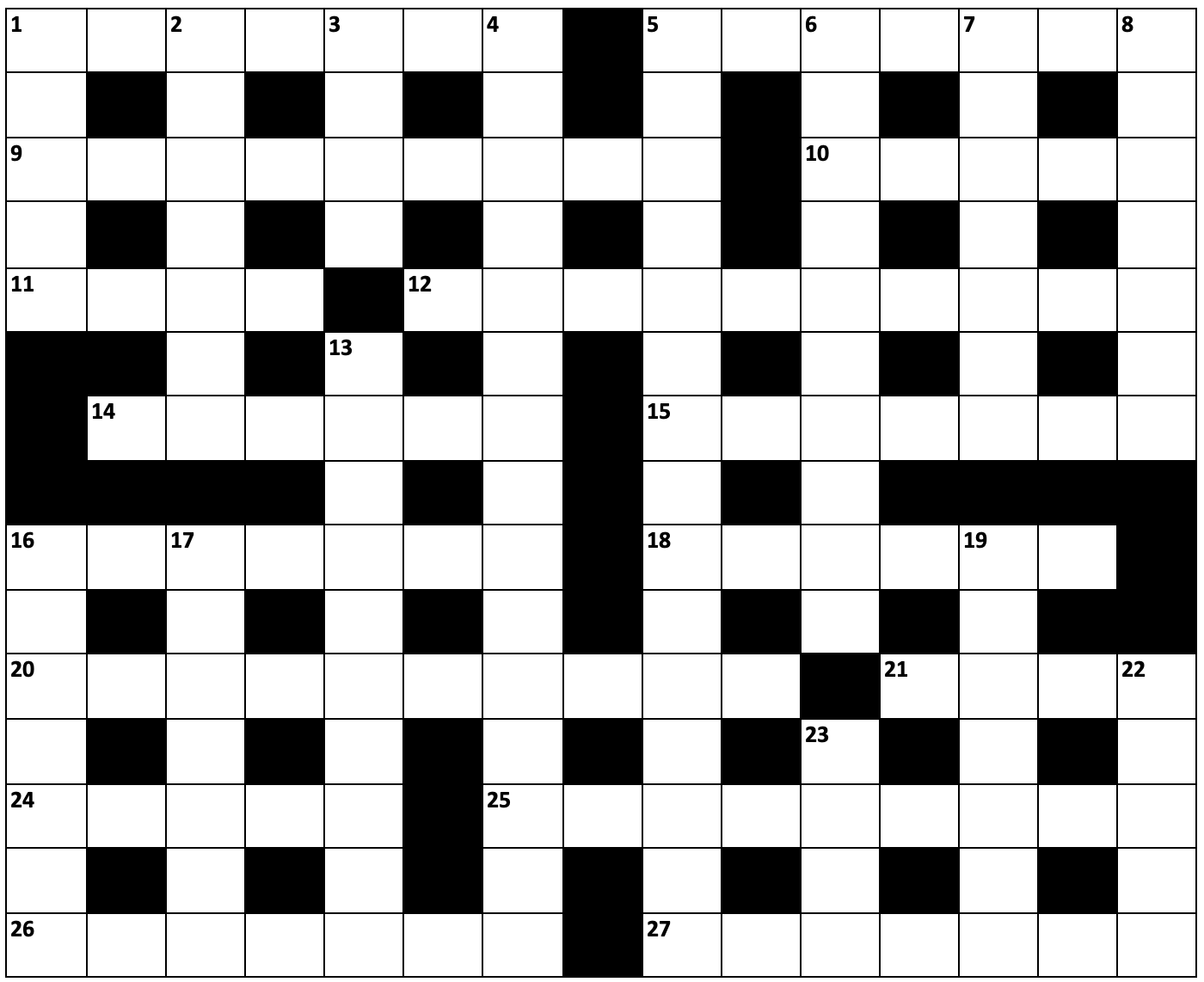Cryptic crossword No. 19
