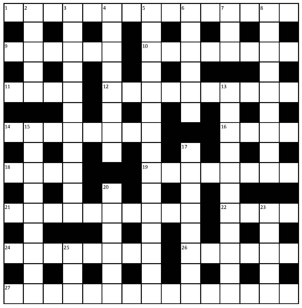 Crossword. 