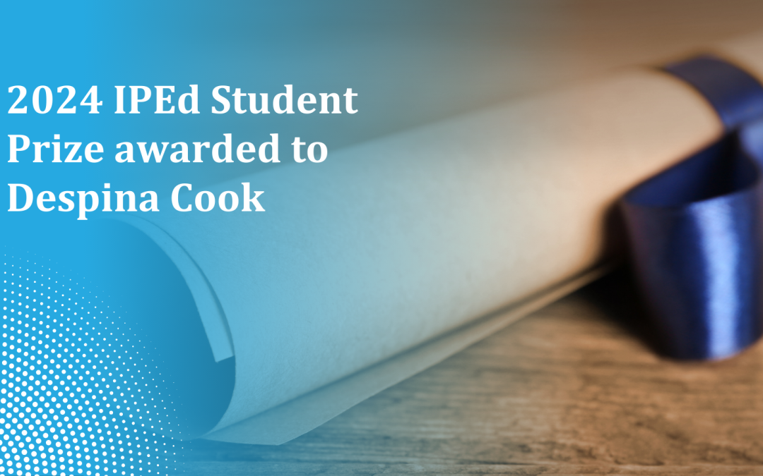 2024 IPEd Student Prize winner announced