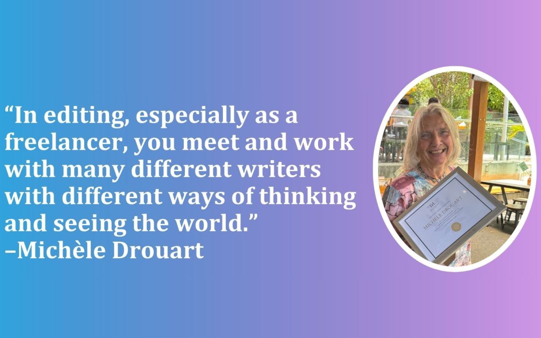 Shaping stories: Michèle Drouart is IPEd’s newest Honorary Life Member