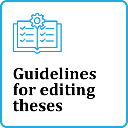 Guidelines for editing theses
